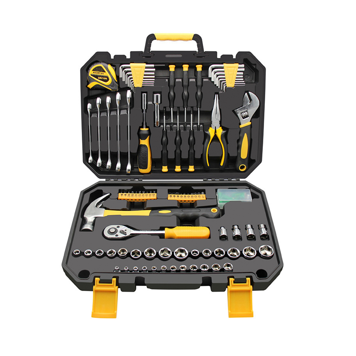 127 de bucăți Set de instrumente pentru chei tubulare Kit de unelte de mână pentru uz casnic