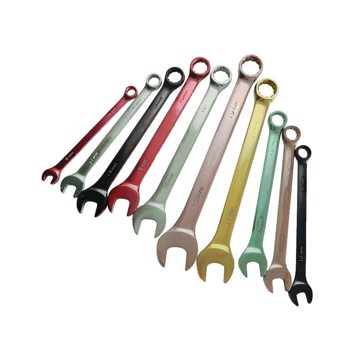Set de chei combinate de culori Cheie cu cap deschis cheie mobilă Unelte de mână